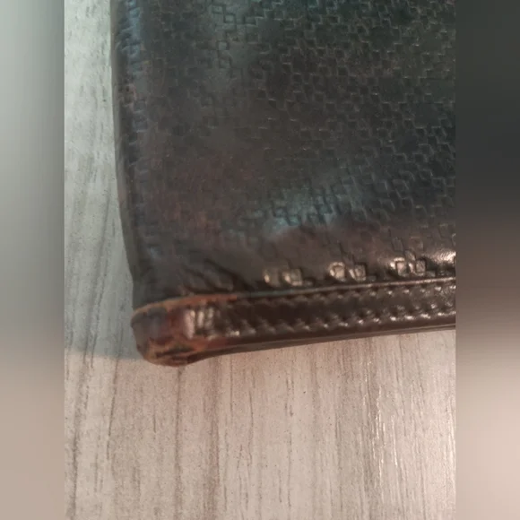 Authentic Gucci Wallet Color Brown Men's Bi-fold Geniune Leather - Picture 11 of 13